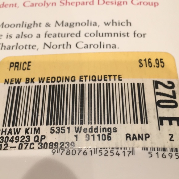 Wedding Etiquette book - Picture 5 of 5